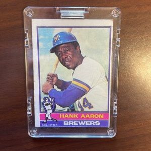 1976 Hank Aaron baseball card